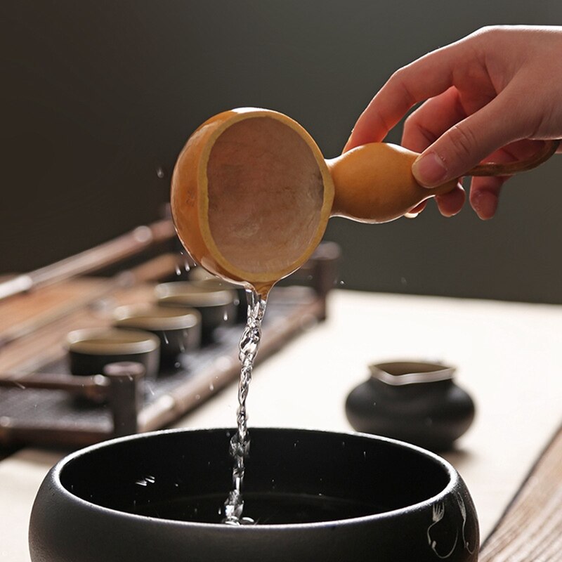 Natural Gourd Water Scoop Water Scoop Tea Spoon Tea Spoon Lotus Shovel Kungfu Tea Set Accessories