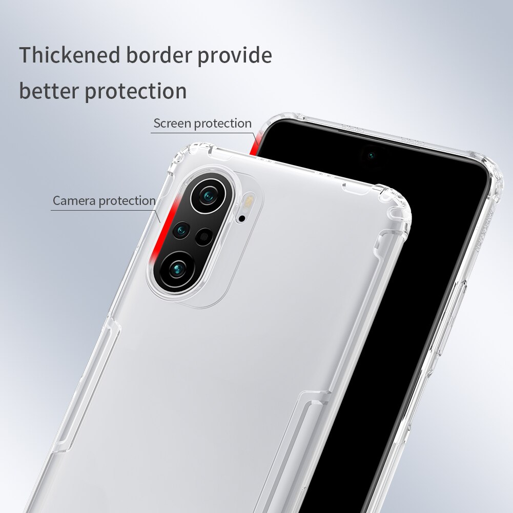 Nillkin Voor Xiaomi Poco F3 Case Natuur Tpu Soft Touch Siliconen Cover Ultra-Dunne Telefoon Bescherming Case Voor Xiaomi poco F3 Case