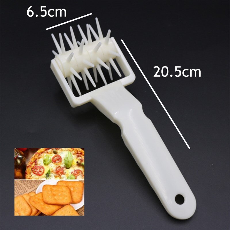Pizza Rolling Pin Punch Pastry Roller Pin Biscuit Dough Pie Hole Embossing Dough Roller Lattice Craft Baking Cooking Tool