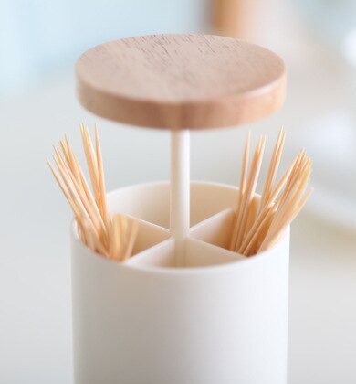 Home Hand-pressed Cotton Swab Barrel Simple Tooth Receiving Box Rod Storage