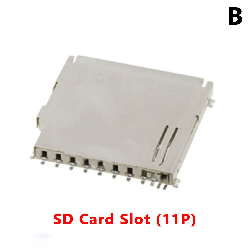 5PC SD/MINI/TF/SIM/MICRO Card Holder Card Slot Card Holder Mobile Phone Memory Card Holder With Self-Elastic Long And Short Body: Dark Grey