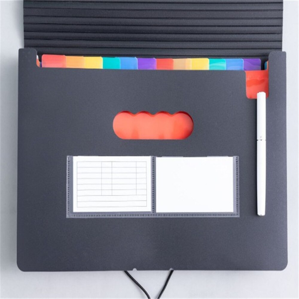 24 Pockets Expanding File Folder A4 Office Organizer Portable Business File Box School Office Supplies Document Holder