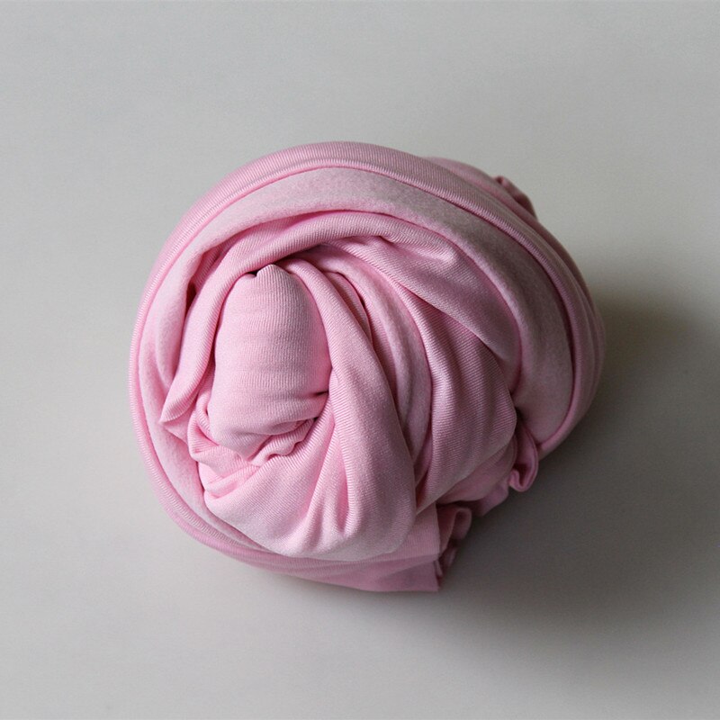 Nyfødt fotografering klær baby pakke inn klut 40 x 160cm tøye ut wraps studio baby gutt jente foto rekvisita tilbehør spedbarn svøping: Rosa