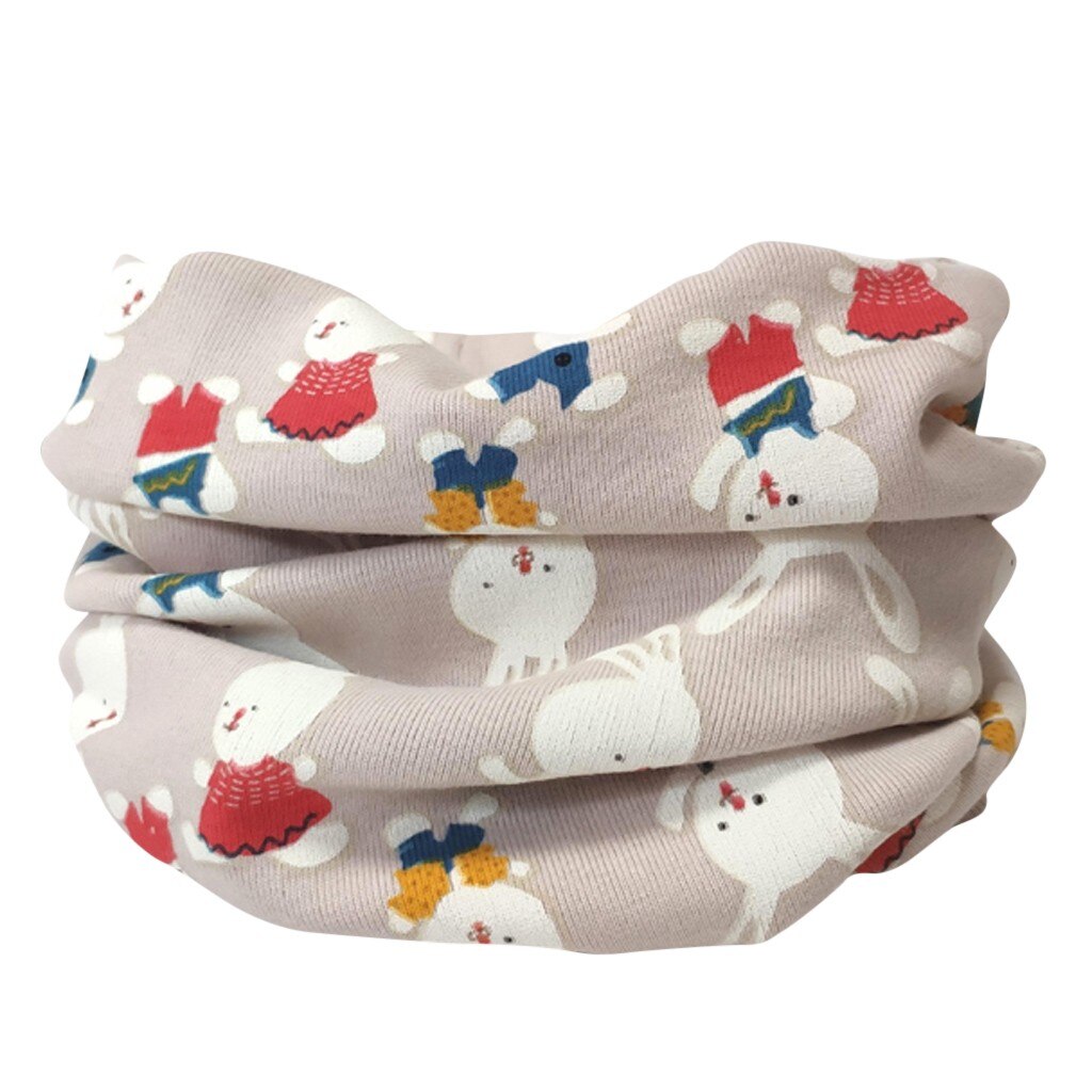 Spring Autumn Winter Children Warm Scarf For 0-10 Years Old Kids Boy Girl Neck Collar Baby Cartoon Scarves Warm Collar
