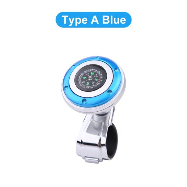 Auto Turning Helper Car Steering Wheel Spinner Knob Compass 360-degree Power Handle Ball Booster For Car Vehicle Steering Wheel: Red