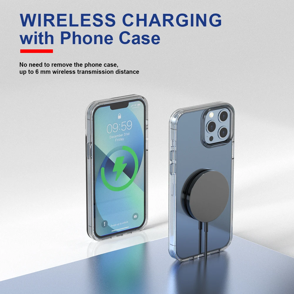 Tappetino caricabatterie wireless magnetico da 30 W per Macsafe iPhone 15 14 13 12 Pro Max Mini caricabatterie per stazione dock di ricarica wireless veloce