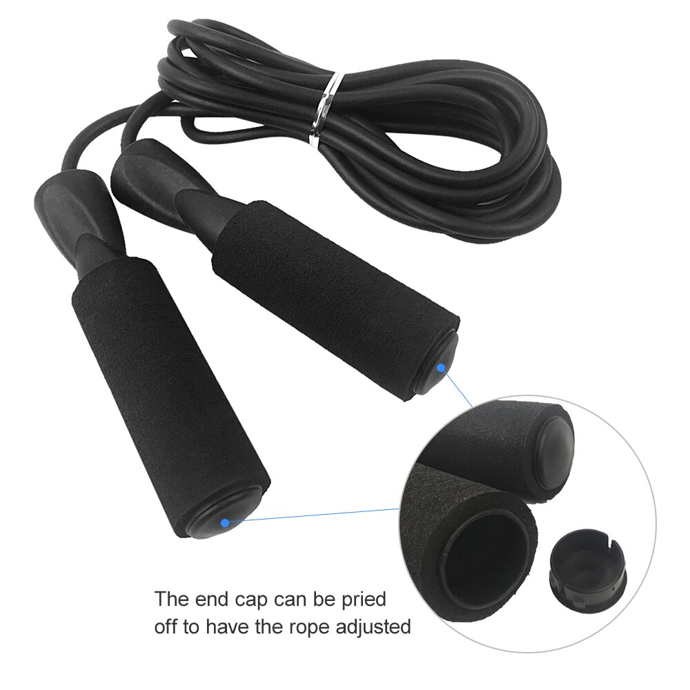 Adjustable Jump Rope Fitness Jumping Skipping Rope Crossfit Corde A Sauter Comba Soft Handles Exercise Workouts
