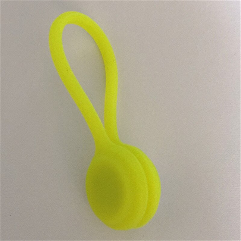 3 Pieces Cable Soft Silicone Cable Winder Headphones Cable Winder Headphone For Data Cable Storage Clip For IPhone Android Etc: yellow 3 Pieces