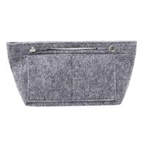 Make-Up Tas Organizer Vilt Purse Vrouwen Cosmetische Handtas Insert Bag Case Multi-Functie Voor Dames Reizen Organizer: Gray