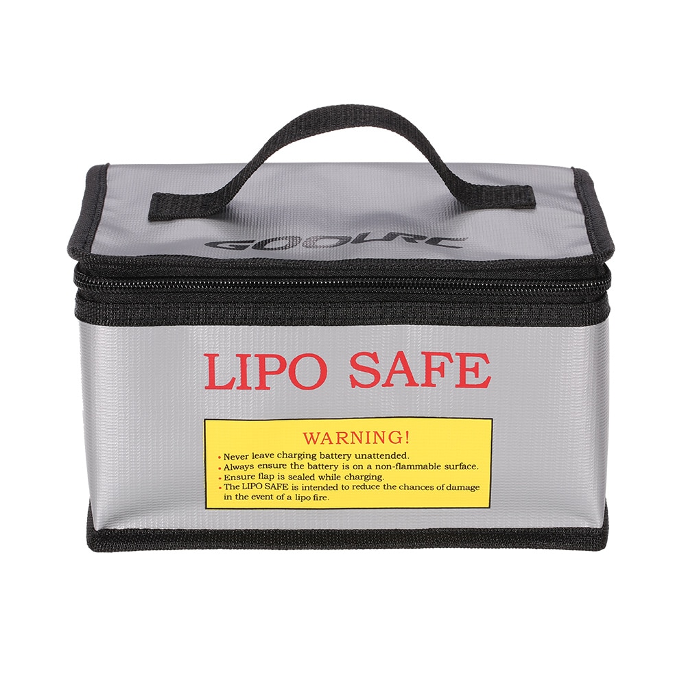 RC LiPo Battery Safety Bag - 22x16x12cm - Glass Fiber - Fireproof Charging Guard