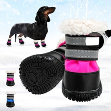 Winter Hond Schoenen Waterdichte Laarzen Schoenen Huisdier Sokken Voor Kleine Middelgrote Honden antislip Hond Schoen Bootie Snowboots reflecterende