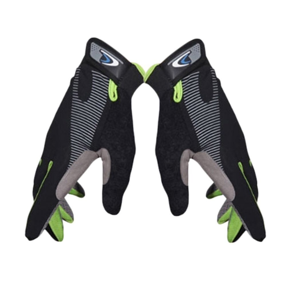 High Elasticity Outdoor Cycling Gloves Breathable Riding Gloves with Anti-slip Screen-touchable Unisex Working Gloves: Black / M