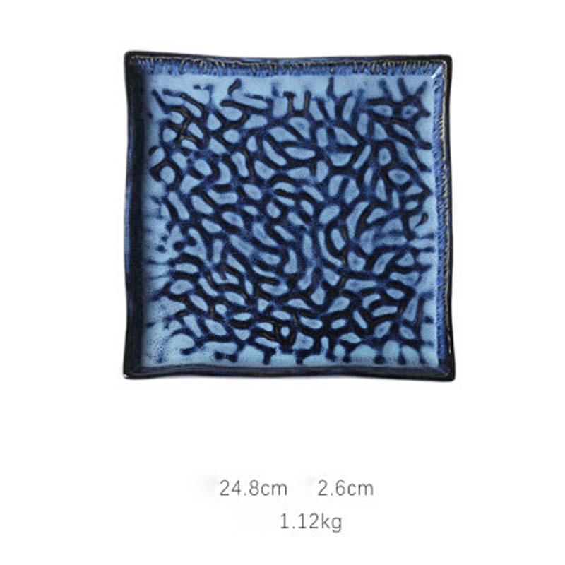 Oven Keramische Vierkante Plaat Taart Plaat Westerse Steak Plaat Lade Rechthoekige Plaat Sushi Plaat Sashimi Plaat Dessertbord: B