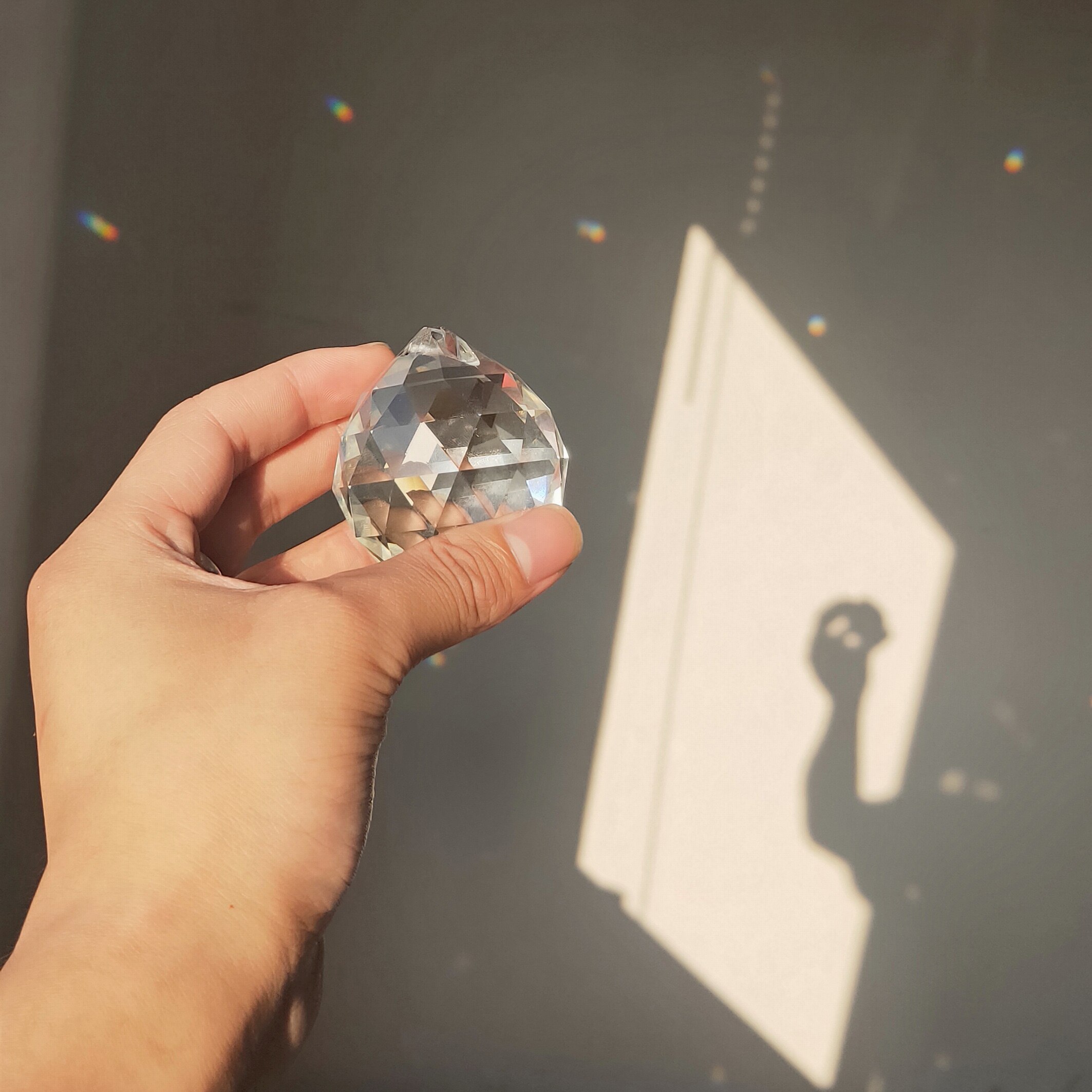 50 Mm Feng Shui Opknoping Crystal Ball Bol Prism Rainbow Suncatcher Hanger Diy
