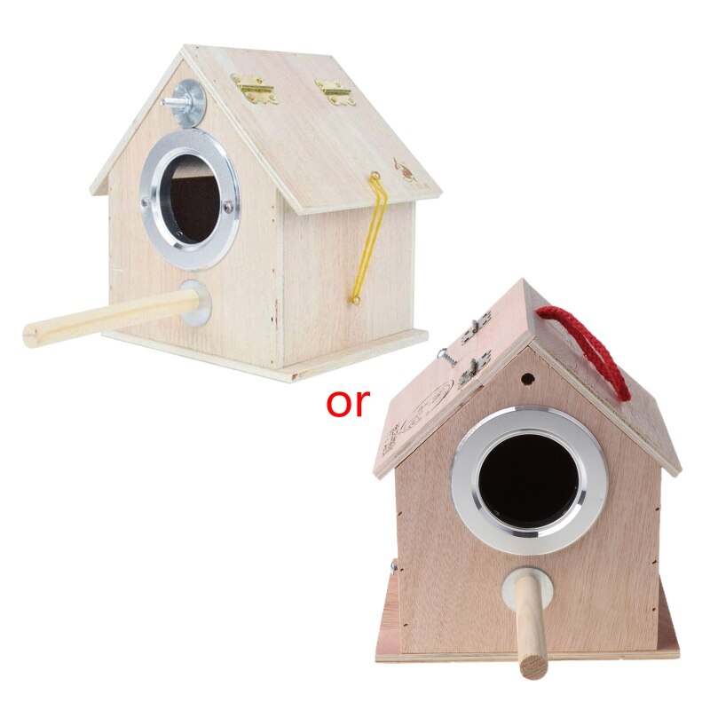 Nid d'oiseau Pigeon House en bois perroquet nichoir extérieur abri de jardin Habitat M68E