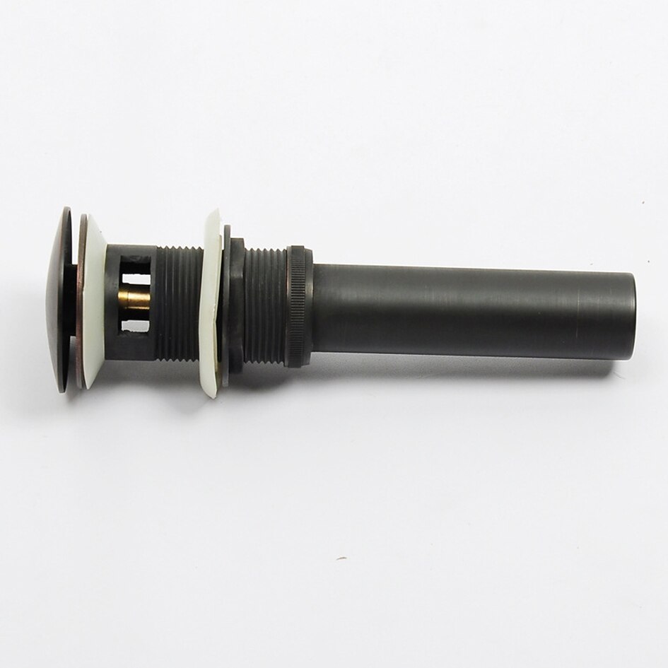1pc Pop-up Waste Black Bronze Basin Sink Pop Up Drain Bathroom Vessel Sink Waste Drain with Overflow Faucet Water Drain