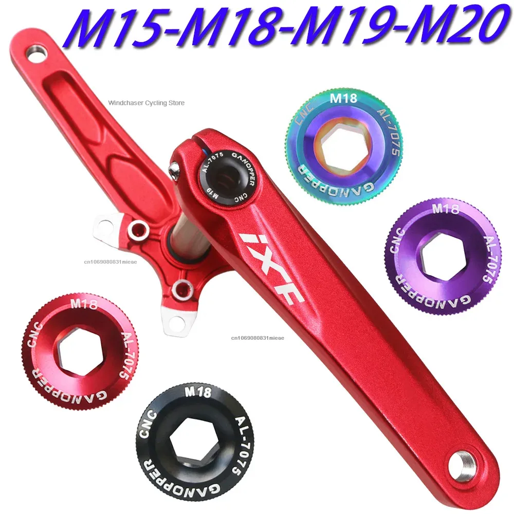 M15/M18/M19/M20 tornillo de manivela perno de fijación de brazo de manivela BB tornillo de eje Central tapa de tuerca de bielas para bicicleta de montaña de carretera