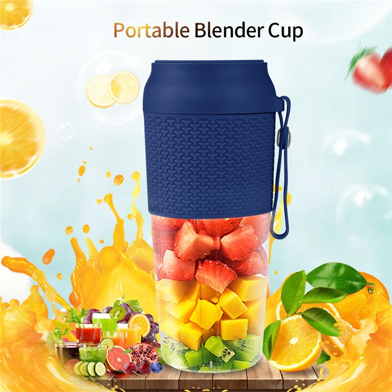 Draagbare elektrische blender mini usb oplaadbare sinaasappelpers sap smoothie maker fruitpers knijpers fles sapbeker