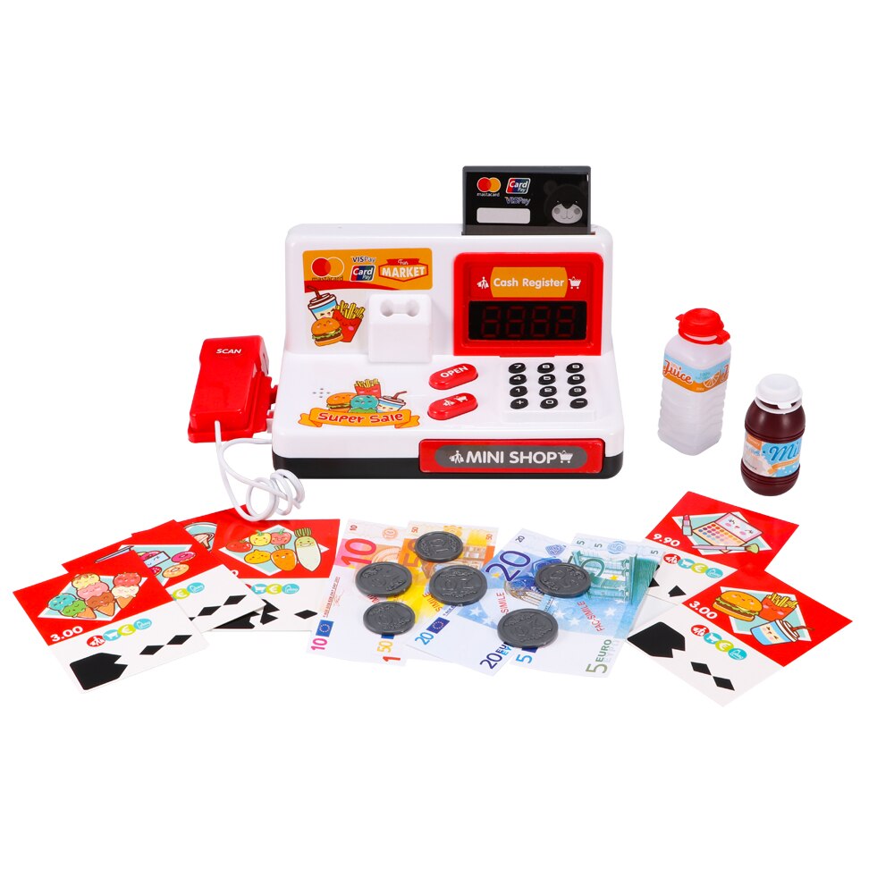Caja Registradora de juguete para caja registradora de juguete, caja registradora de juguete educativa para caja registradora de supermercado: Default Title