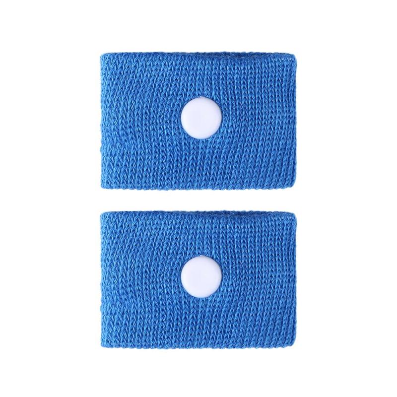 2 stk rejsemorgenkvalme armbånd anti køresyge armbånd: Blå