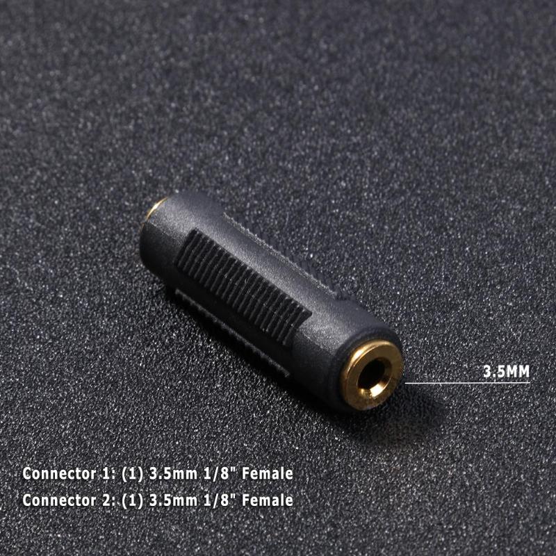 ALLOYSEED 3.5mm femelle à femelle connecteur de câble Audio F/F stéréo Audio 3.5mm Jack coupleur convertisseur adaptateur pour écouteurs PC MP3