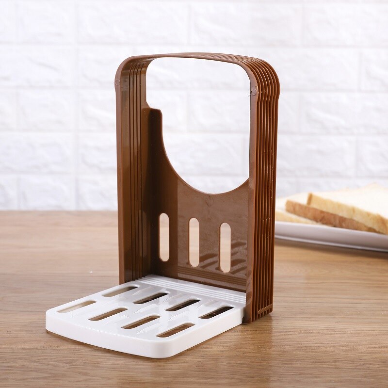 2PCS Bread Slicer Bread Machine Toast Bagel Loaf Sandwich Slicer Cutter Foldable and Adjustable Home Kitchen Accessories