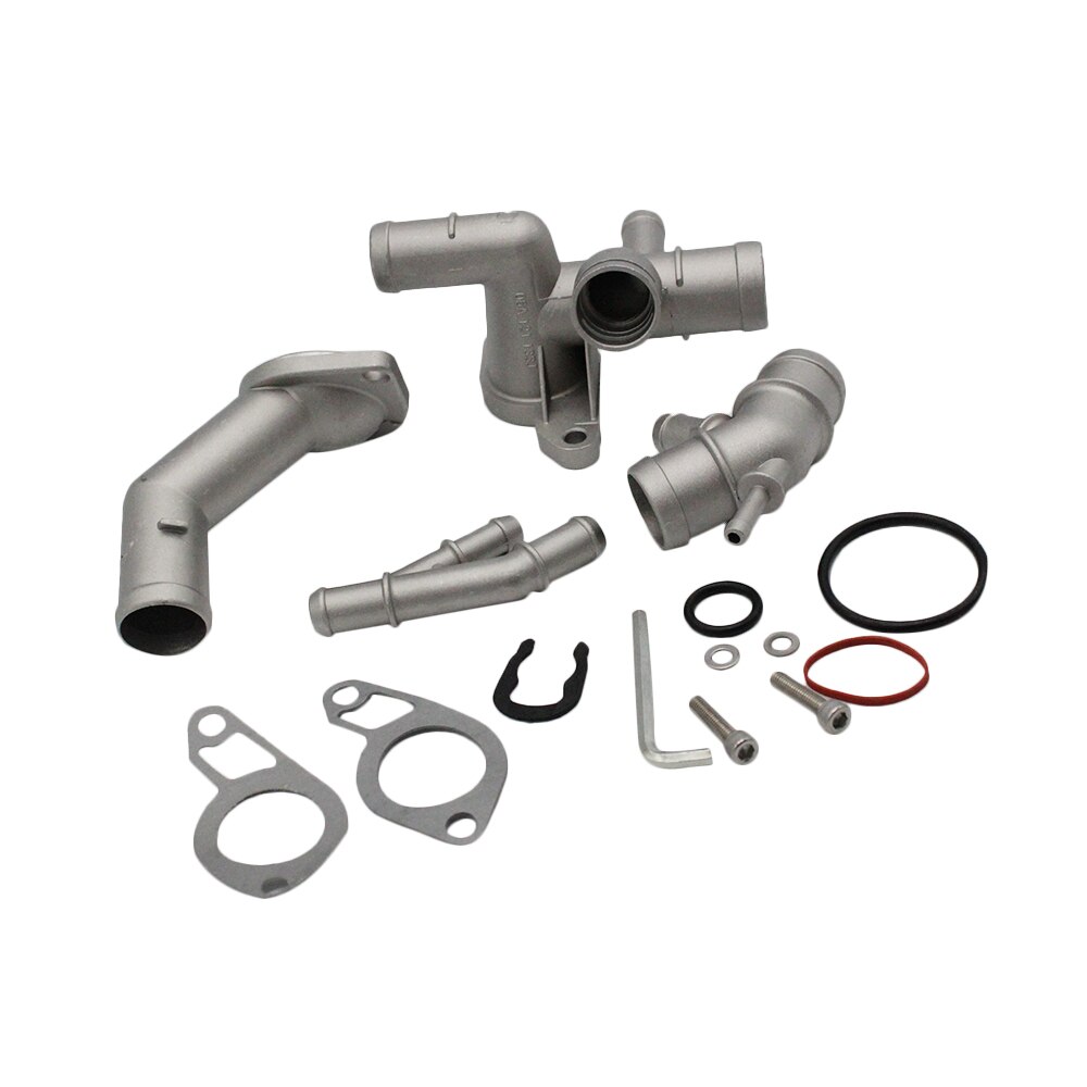 Cast Aluminum Coolant Flange Upgrade Kits for VW MK4 Golf Jetta GLI TT 337 1.8T Car Accessories