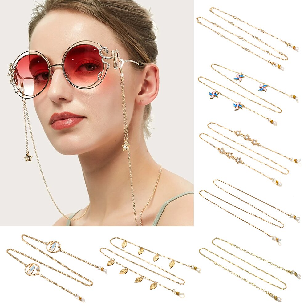 Mode Ster Metalen Bril Kettingen Vrouwen Zonnebril Kettingen Antislip Leesbril Houder Retainer Brillen Decor Accessoires