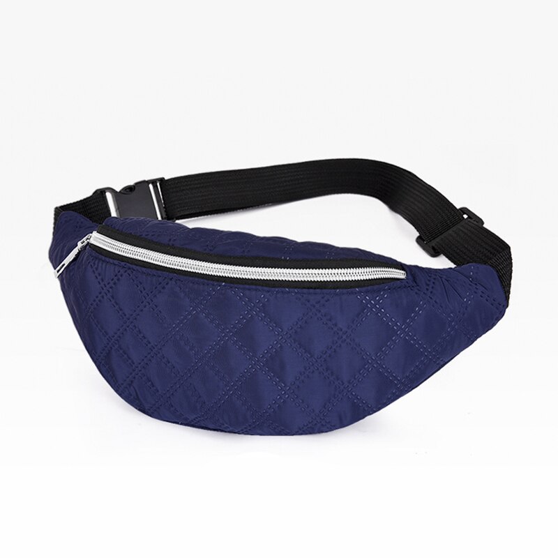 Fanny Pack Vrouwen Banana Riem Heuptas Bum Sling Borst Pocket Voor Strand Reizen Wandelen Telefoon Kaarthouder Fit Lady meisje Vrouwelijke Jongen: Darkblue Color