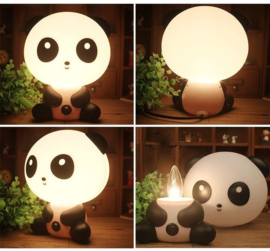 Schattige panda hond beer cartoon nachtlampje 3d dierenlamp kinderkamer speelgoed slaapkamer nachtkastje decoratie lamp