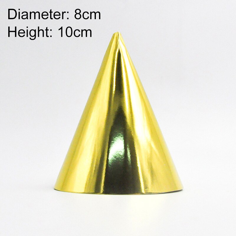 Happy Birthday Party Hats Paper Gold Sequin Birthday Cap Baby Shower Kids Adults Birthday Party Decorations Hats Supply
