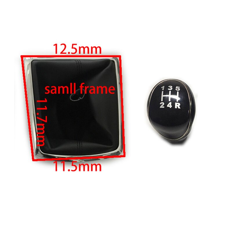 5/6 Speed Car Shift Gear Knob Lever Gaitor Boot Cover For Ford Focus 2 MK2 FL MK3 MK4 MK7 KUGA GALAXY FIESTA TRANSIT: black 5 small frame