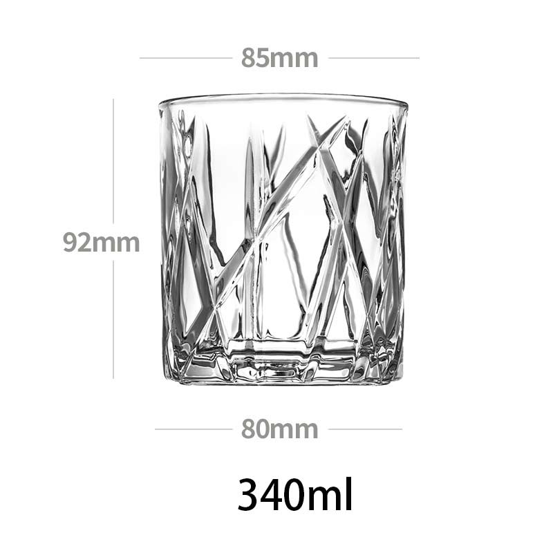340ml blyfri krystal whiskyglas gennemsigtig hjem bar øl vinglas bryllupsfest brandy vodka kop drinkware copos de vidr: Mystisk