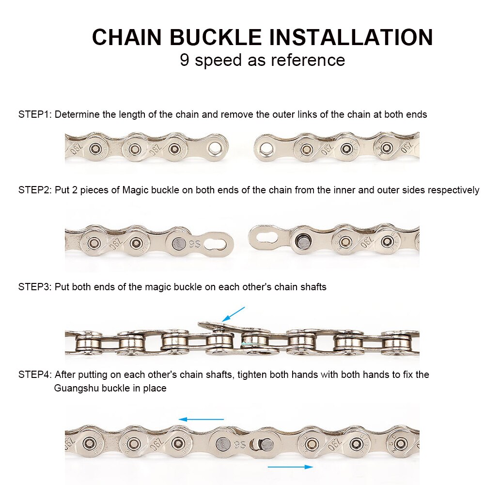 5Pairs Fietsketting Quick Link Bike Chain Quick Release Connector Mtb Racefiets Ketting Reparatie Tools Voor 6/7/8/9/10/11/12 Speed