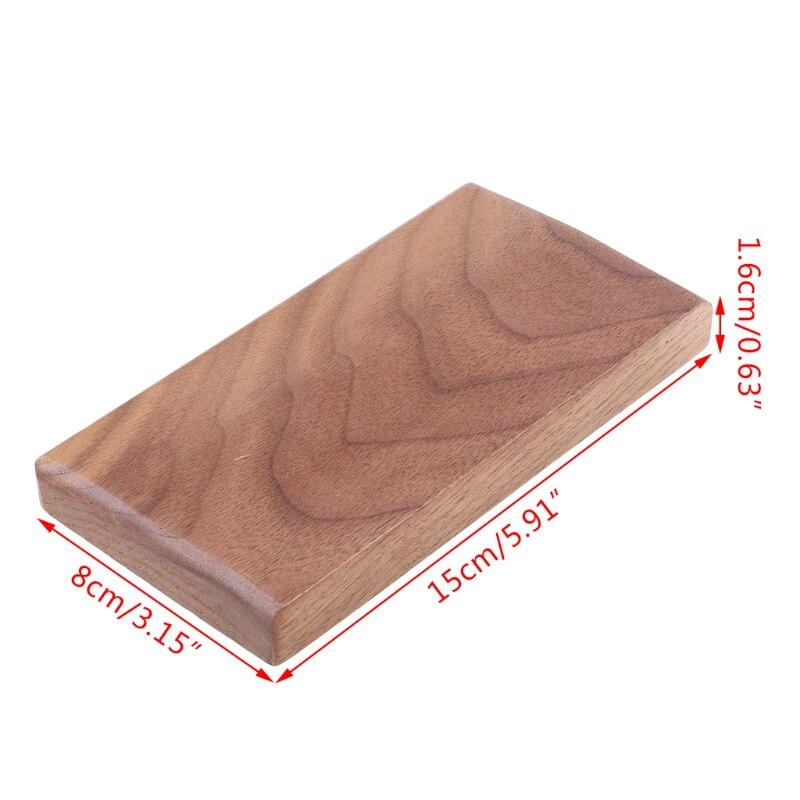 Handballenauflage aus holz für einhändige tastaturen, handgelenkauflage für tastaturen, handgelenkauflage aus walnussholz, handgelenkauflage für tastaturen  f22 22