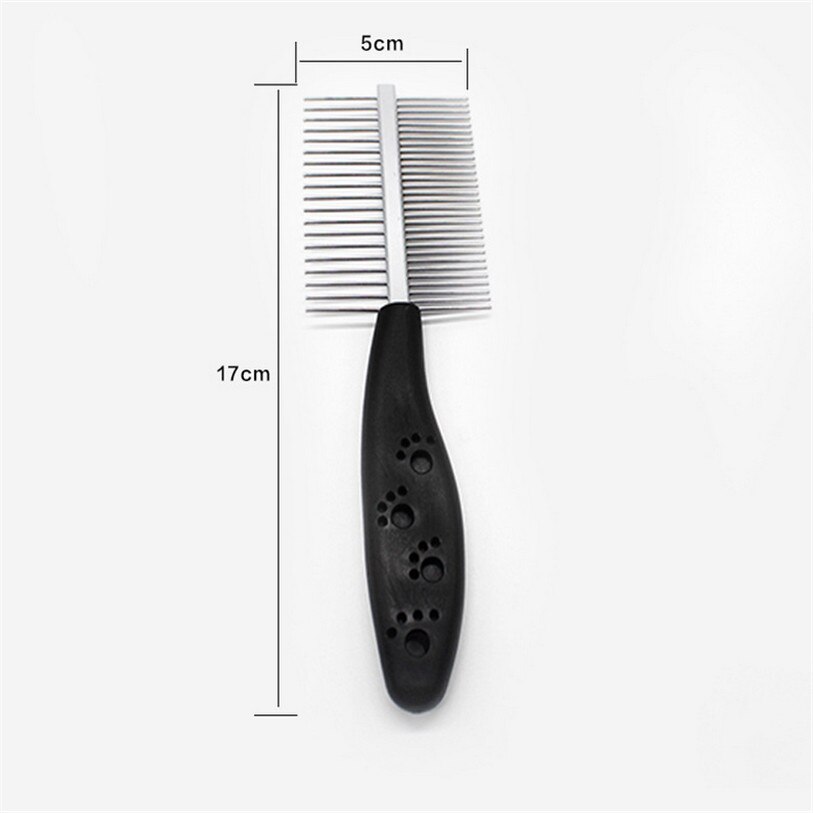 Dog Brush Shedding Flea Stainless Steel Pin Brush Comb For Dogs Cats Antistatic Hairbrush Dog Grooming Tool 40DC19