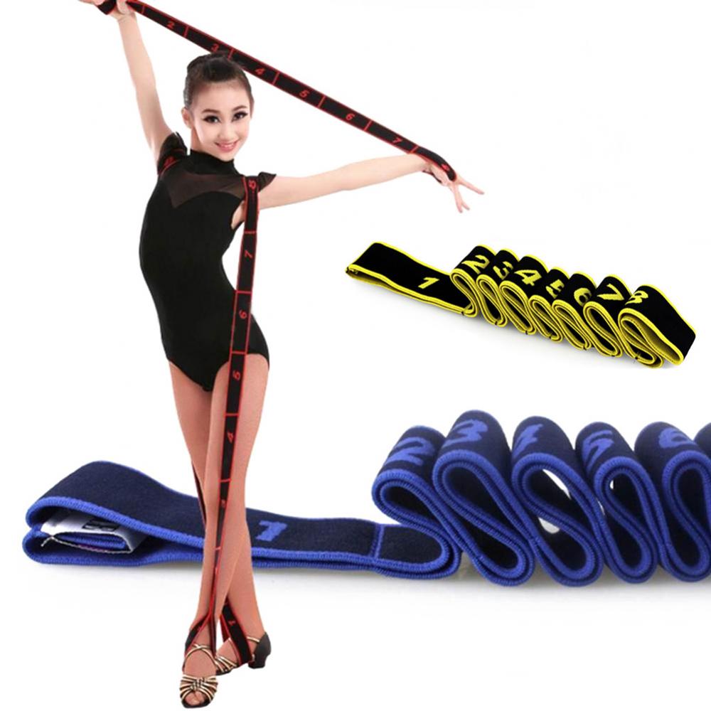 Gym Dance Stretching Band Yoga Pose Juiste Oefening Weerstand Elastische Band
