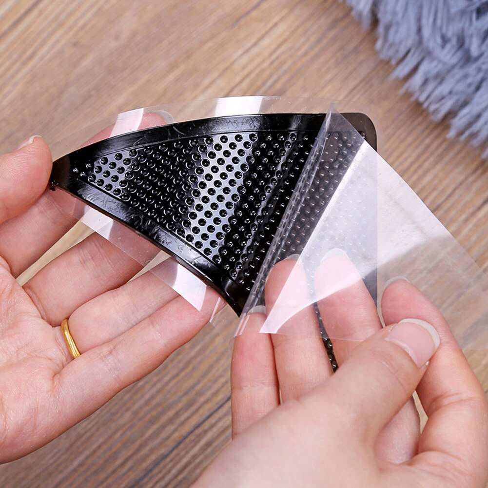 4 Pieces of Silicone Carpet Patch Durable and Stable Carpet Carpet Anti-slip Cushion Humidifier