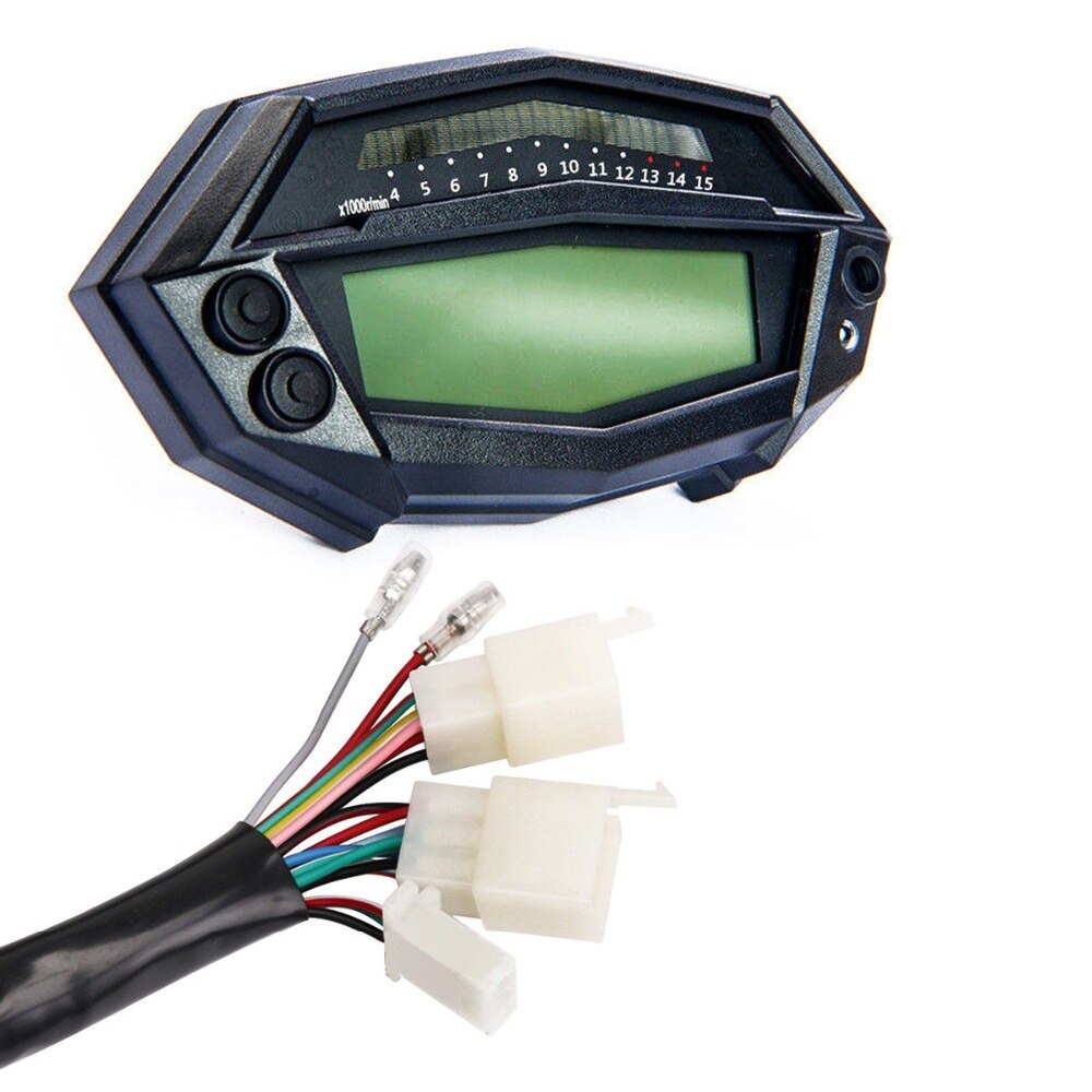 Motorcycle Digital Tachometer Speedometer Gear Indicator Universal Speedometers Odometer With Speed Sensor For Kawasaki Z1000