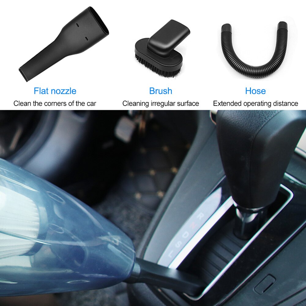 220V Car Home Use Vacuum Cleaner Dust Catcher For Dry Wet Dust Dirt Cordless Handheld Dust Collector Portable Vacuum Sweeper