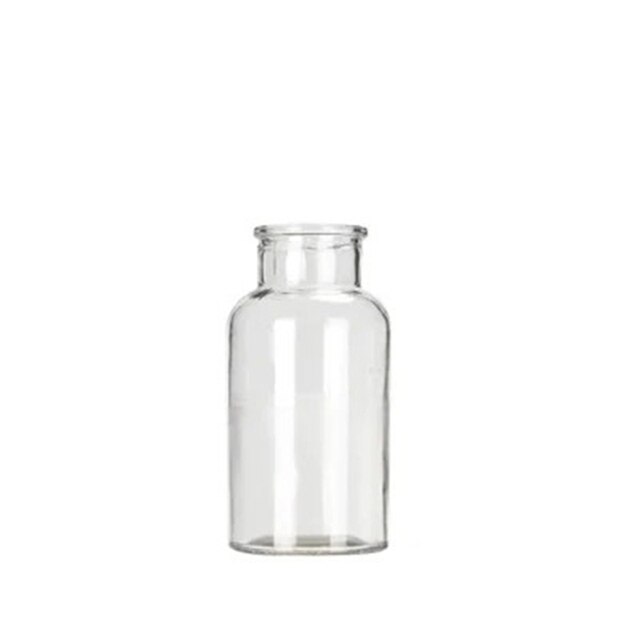 Vase en fer forgé avec cadre géométrique noir, support de plante en métal, Vase pour décoration de salon, bureau, chambre à coucher: 125ml glass