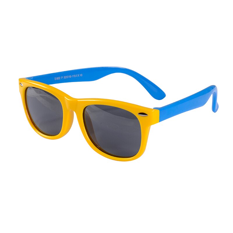 Gafas de sol polarizadas para niños, niñas, gafas de silicona ultrasuaves, gafas de sol de seguridad para bebés y niños, gafas UV400 5S: 802-13