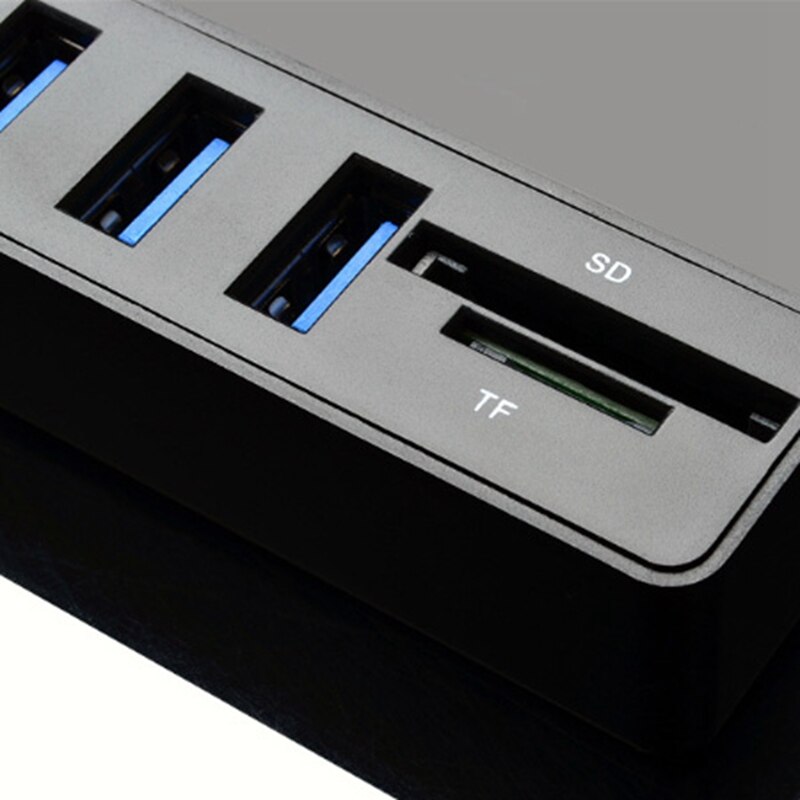 USB Hub 2,0 Multi USB Splitter 2,0 USB Hub 6 puertos Hab Mini TF/SD lector de tarjetas de alta velocidad accesorios de ordenador para PC portátil