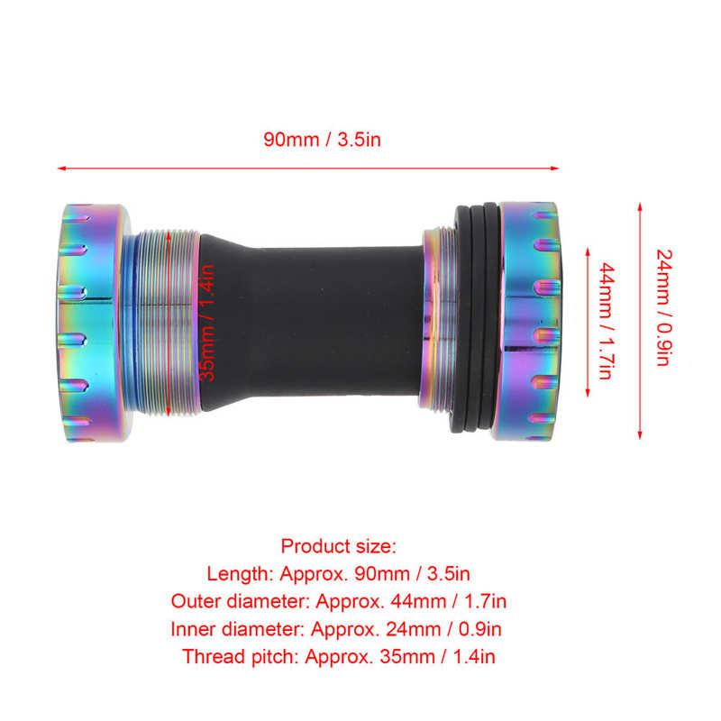Bicycle Bottom Bracket 68-73mm BB Mountain Bike Bearing Thread Axis Aluminum Alloy BB Bottom Bracket Bike Parts