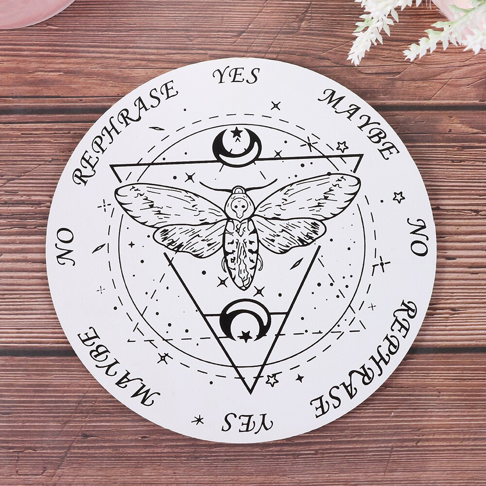 1Pc Slice Houten Slinger Board Met Sterren Zon Maan Voor Waarzeggerij Bericht Carven Decoratie Wall Art Home Decoration