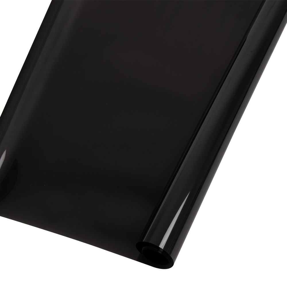 1 PLY Black Window Tint Film 5%VLT glue tinted solar tint 99%UV Car Window Tint Vinyl Film Self Adhesive Sticker Decal 60"x20"