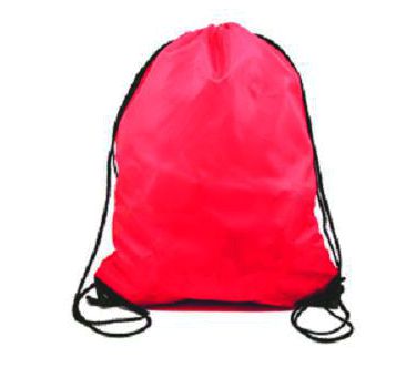 Popular Polyester Kids Drawstring Backpacks Travel Storage Shoulders Bag Beach Outdoor Sport Gym Bag Clothes Dance Shoe Bag: Rose Red