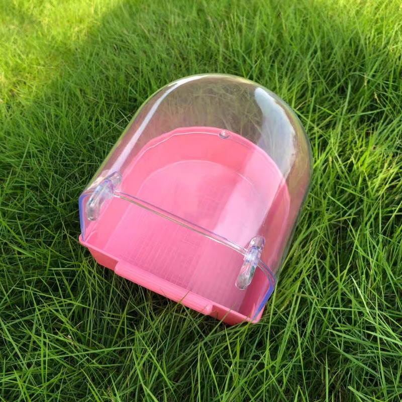 Vogel Badewanne Dusche Kasten Kunststoff fallen Wasser Badewanne für Haustier Vogel Schüssel Papageien Sittich Hängen Vogelbad KäFeige zubehör