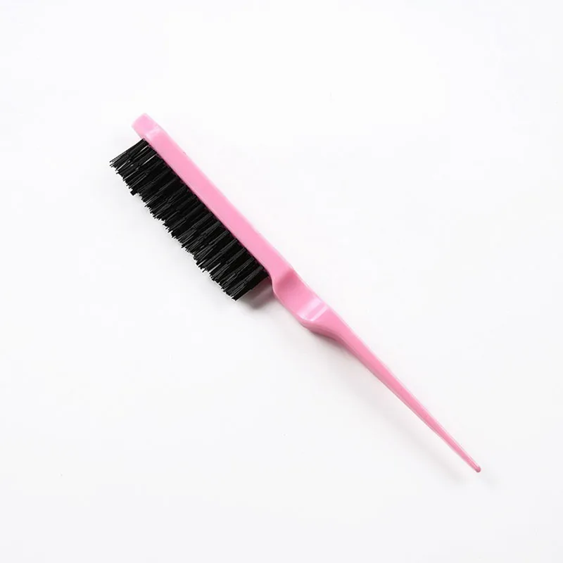 1Stck Professionelle Haar Pinsel Kamm Necken Zurück Kämmen Haar Pinsel schlank Linie Styling Werkzeuge Friseur Professionelle Werkzeuge: Grau