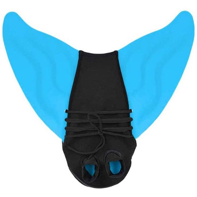 Zwembad Vinnen Voet Vinnen Zwemmen Vinnen Mermaid Tail Duiken Flippers Staart Monolithische Voet Zwemmen Apparatuur Voor Volwassenen/Kinderen: Blue-child